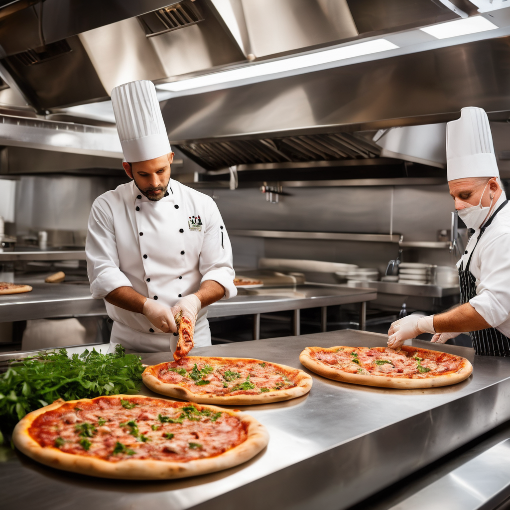 Professional pizza preparation and artisanal making